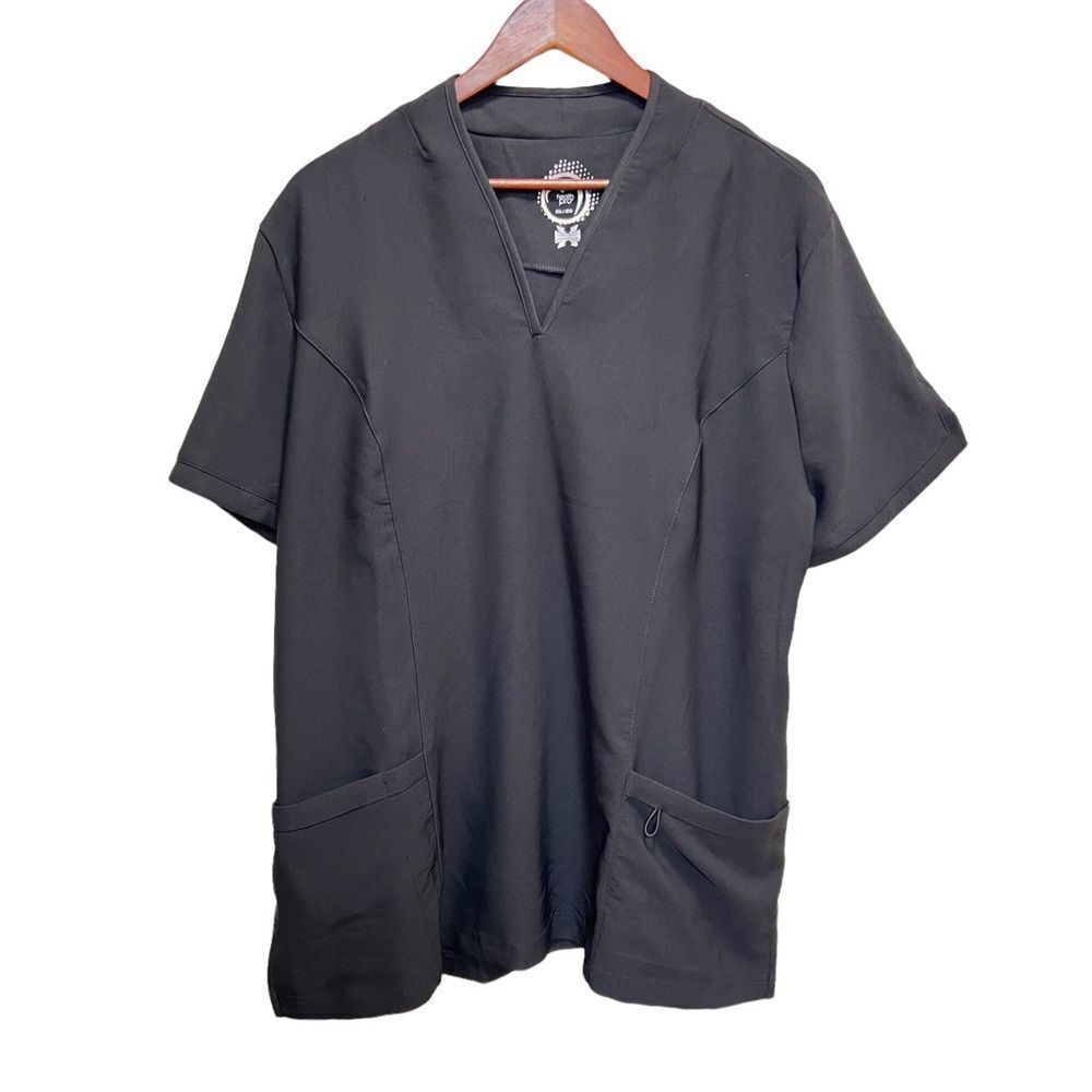 Health Pro Black Scrubs Top Size 2XL Workwear